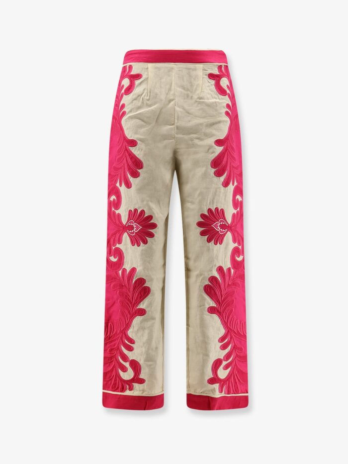 FARM RIO Linen And Viscose Blend Trousers