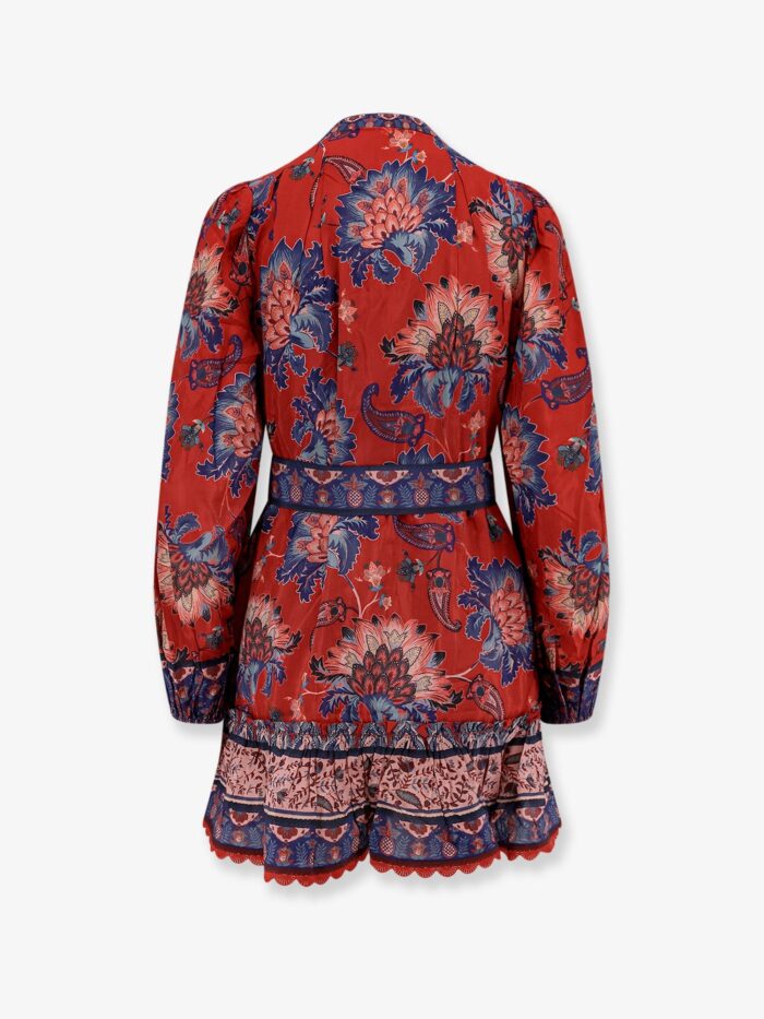 FARM RIO Luang Cotton Blend Mini Dress