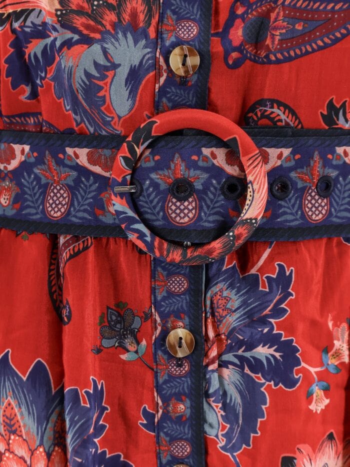 FARM RIO Luang Cotton Blend Mini Dress