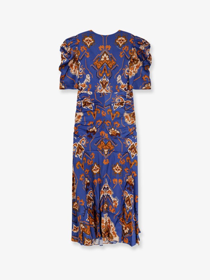 FARM RIO Ornament Floral Viscose Midi Dress