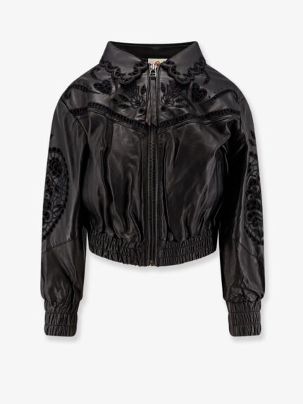 FARM RIO Richilieu Heart Leather Jacket
