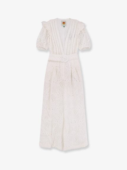 FARM RIO Sangallo Lace Jumpsuit