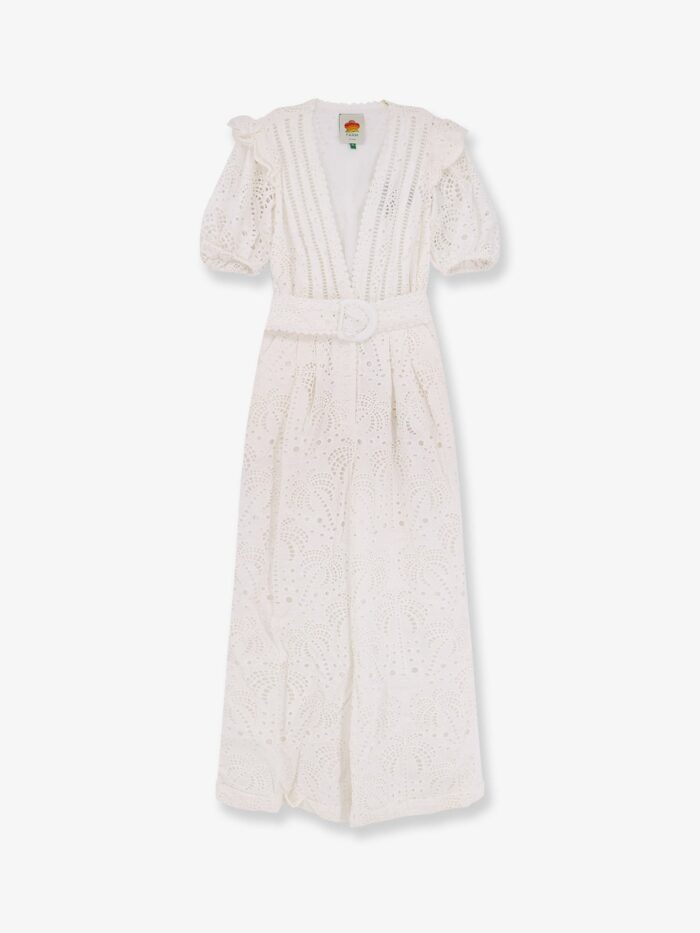 FARM RIO Sangallo Lace Jumpsuit