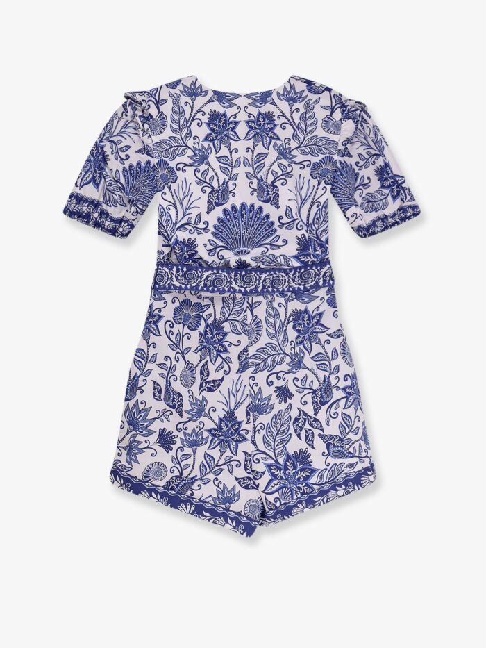 FARM RIO Shell Garden Cotton Jumpsuit