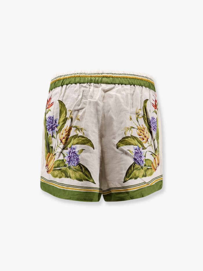 FARM RIO Tropical Scarf Linen And Viscose Shorts