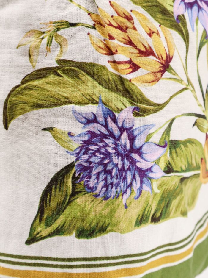 FARM RIO Tropical Scarf Linen And Viscose Shorts