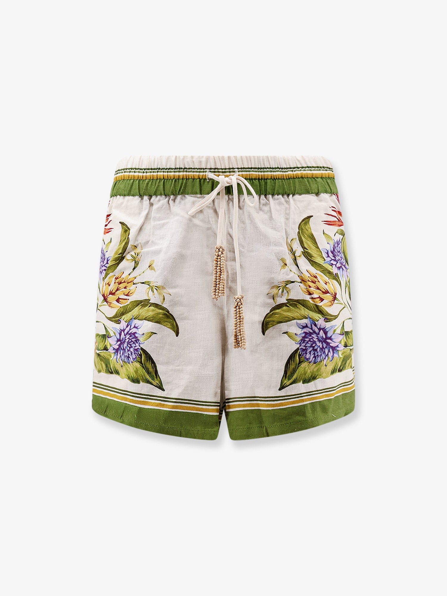 FARM RIO Tropical Scarf Linen And Viscose Shorts