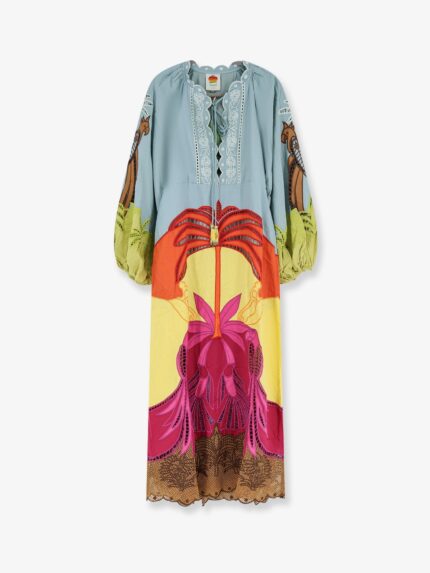 FARM RIO Usiacuri Lino And Viscose Dress