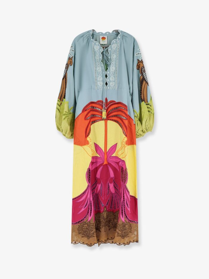FARM RIO Usiacuri Lino And Viscose Dress