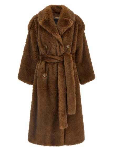 B&B COUTURE 'Farrah' Eco-fur Coat