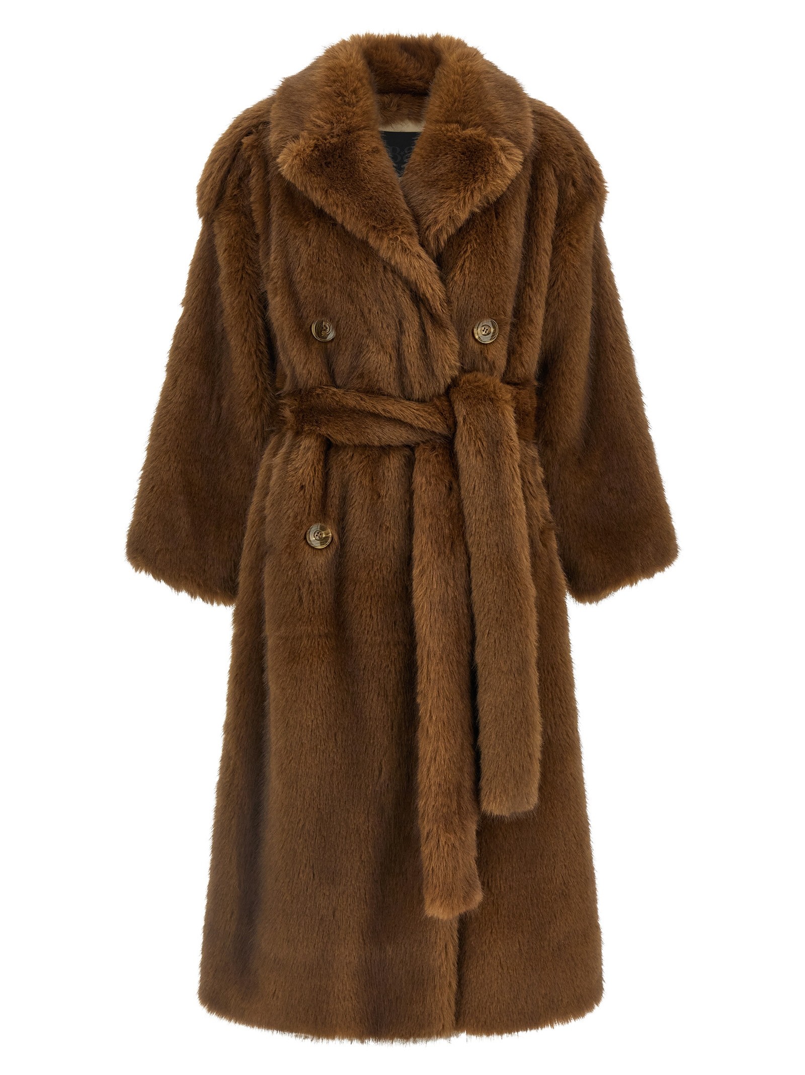 B&B COUTURE 'Farrah' Eco-fur Coat