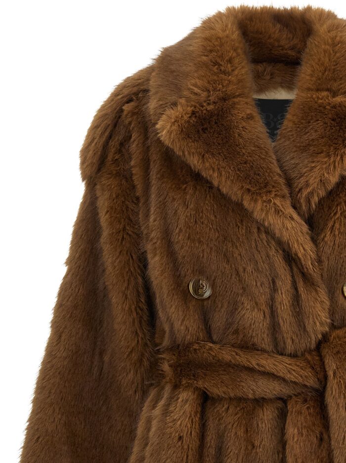 B&B COUTURE 'Farrah' Eco-fur Coat