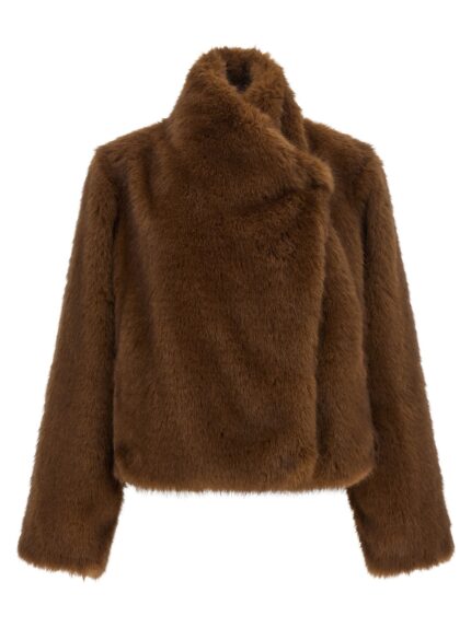 B&B COUTURE 'Farrah First' Eco-fur Coat