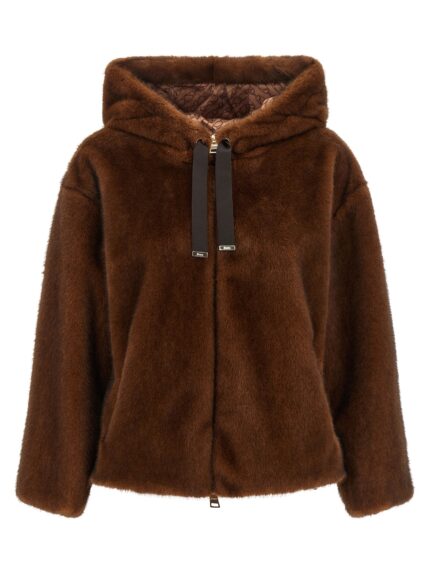 Herno Faux Fur Bomber Jacket