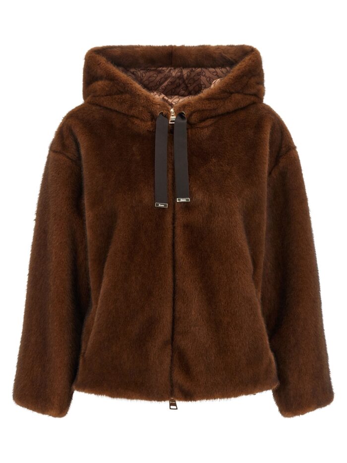 herno faux fur bomber jacket Herno Faux Fur Bomber Jacket