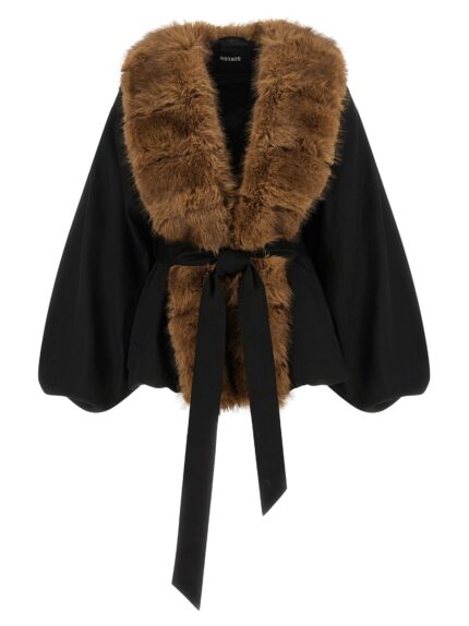 ROTATE BIRGER CHRISTENSEN 'Faux Fur Collar' Jacket