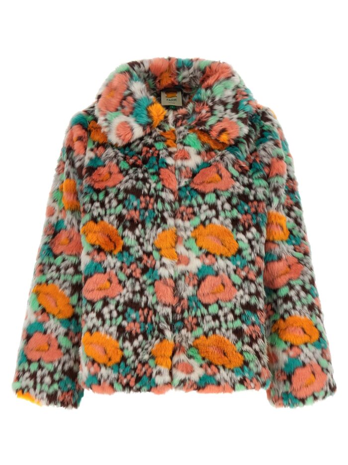 farm rio faux fur floral pattern FARM RIO Faux Fur Floral Pattern