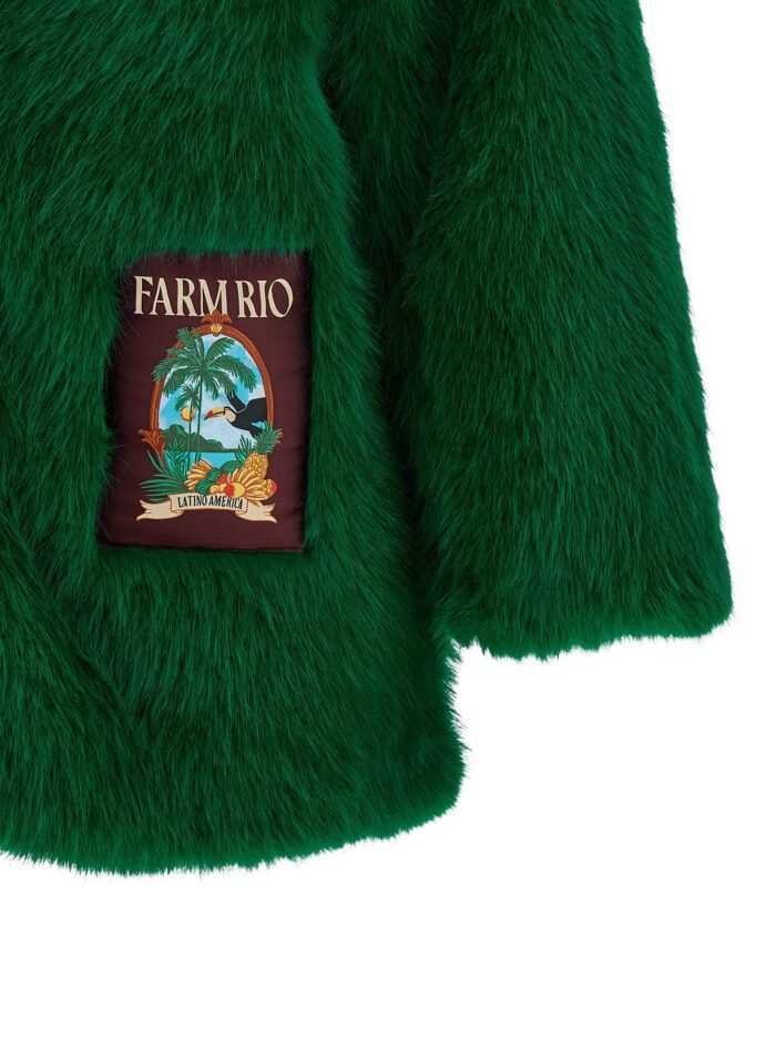 FARM RIO Faux Fur Graphic Patch