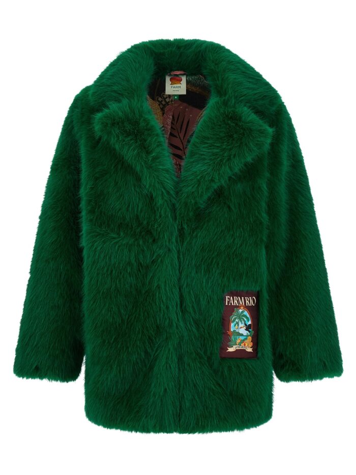 farm rio faux fur graphic patch FARM RIO Faux Fur Graphic Patch