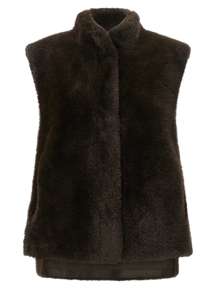 LOU ANDREA Faux Fur Vest
