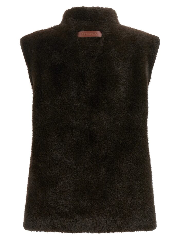 LOU ANDREA Faux Fur Vest