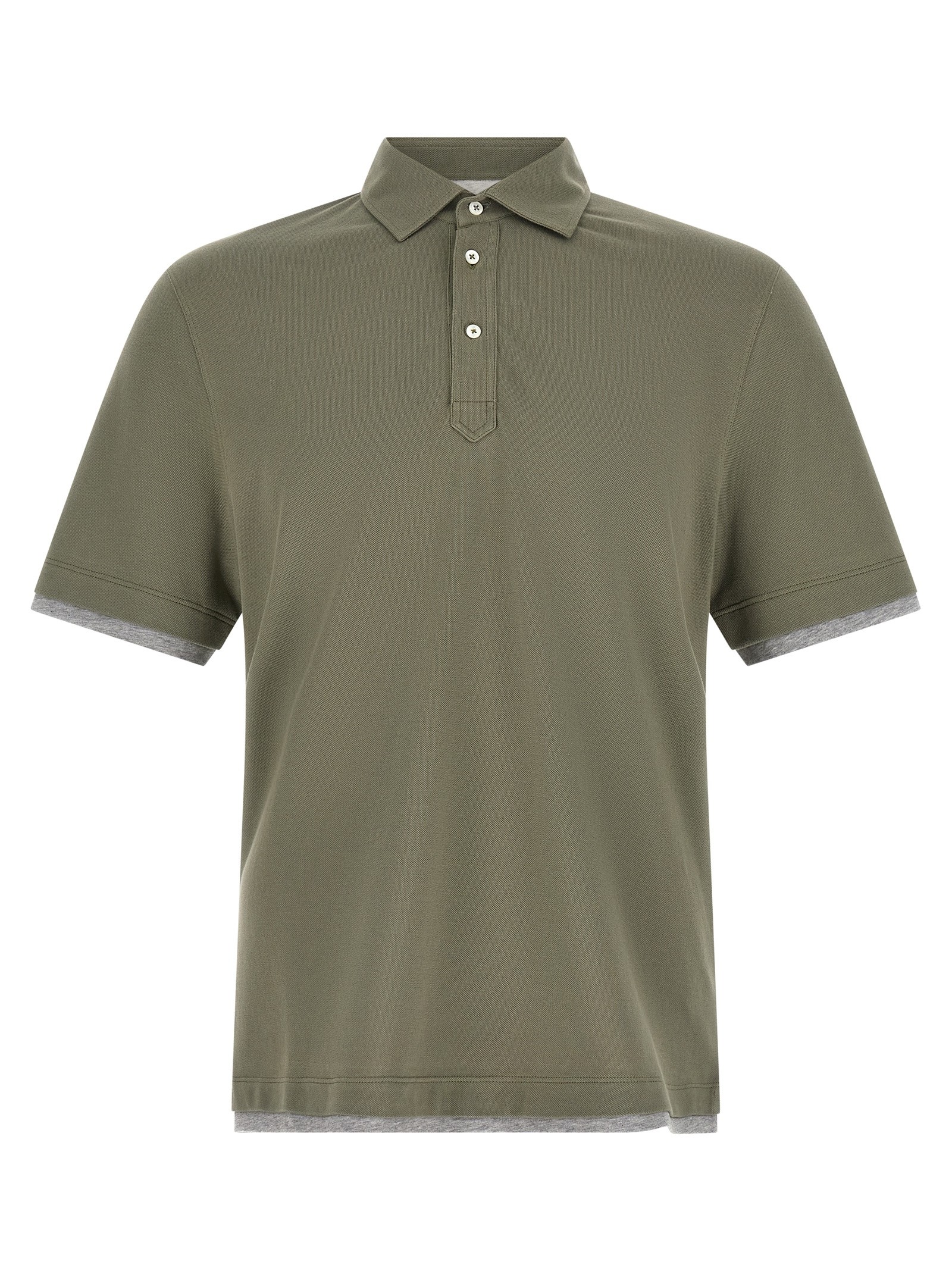 Brunello Cucinelli 'Faux Layering' Polo Shirt