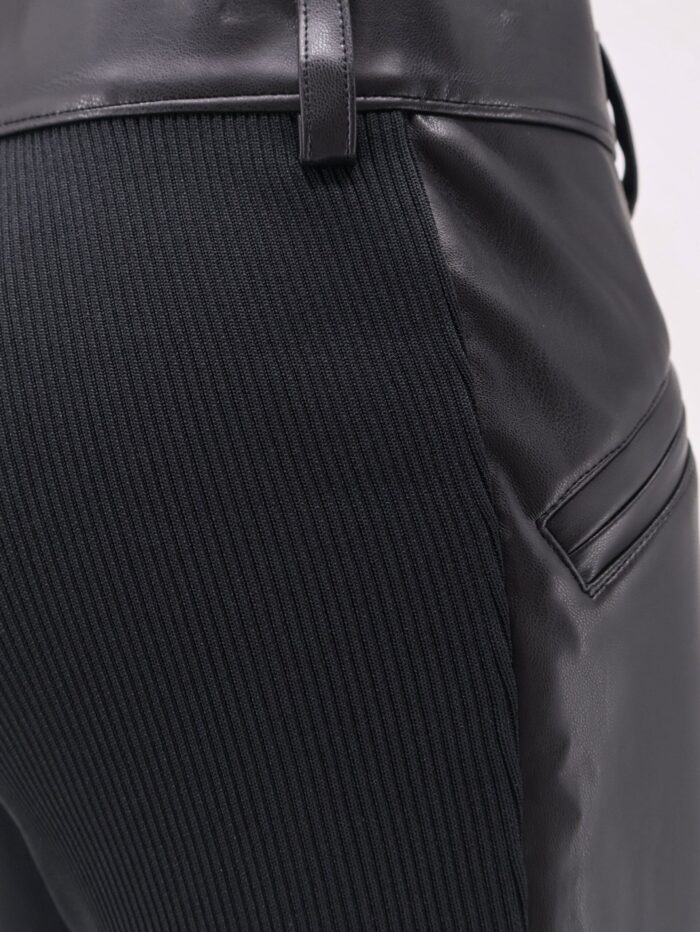 SACAI Faux Leather Trousers