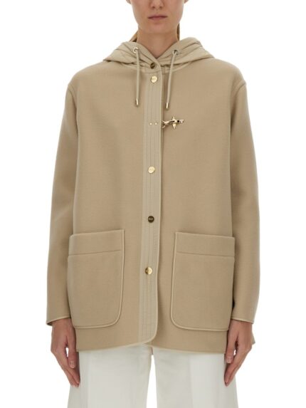 FAY BIMATERIAL CABAN CAPE