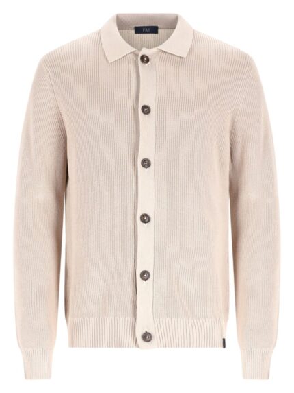 FAY CARDIGAN IN MAGLIA DI COTONE