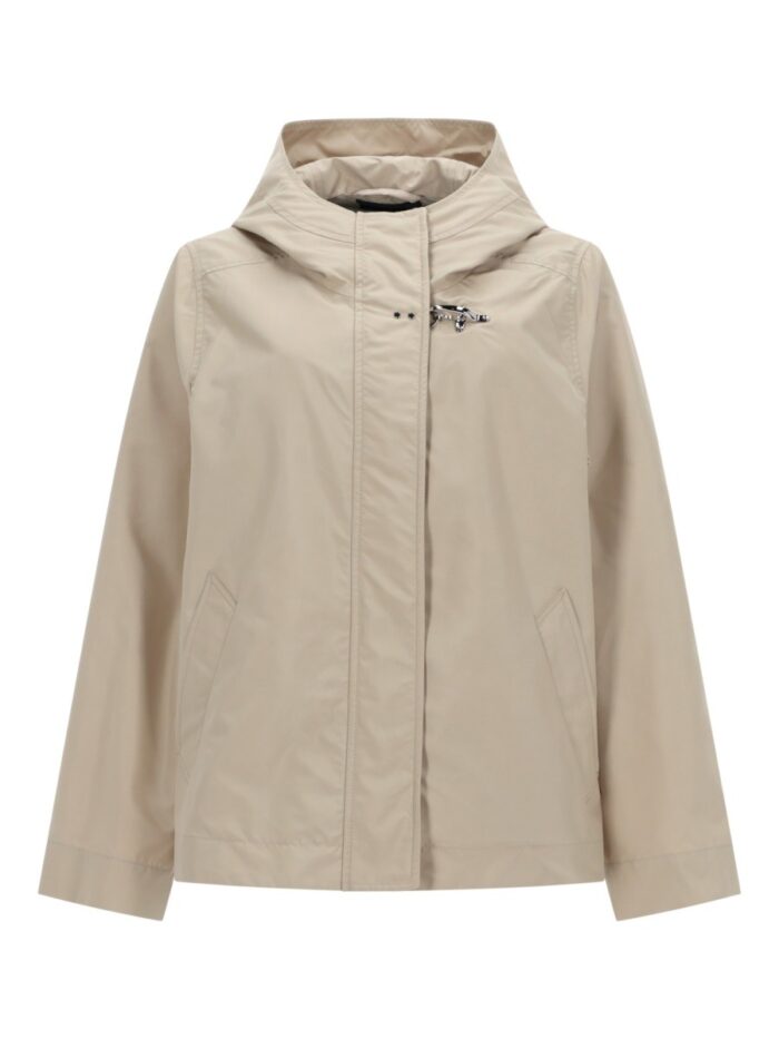 fay short parka with hook and loop closure FAY SHORT PARKA WITH HOOK AND LOOP CLOSURE