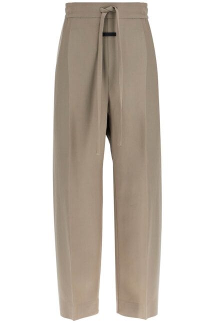 FEAR OF GOD Beige Wide Leg Pants In Virgin Wool And Viscose