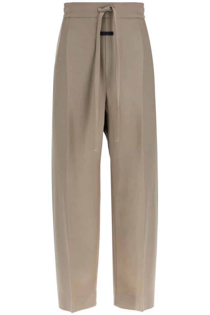 FEAR OF GOD Beige Wide Leg Pants In Virgin Wool And Viscose