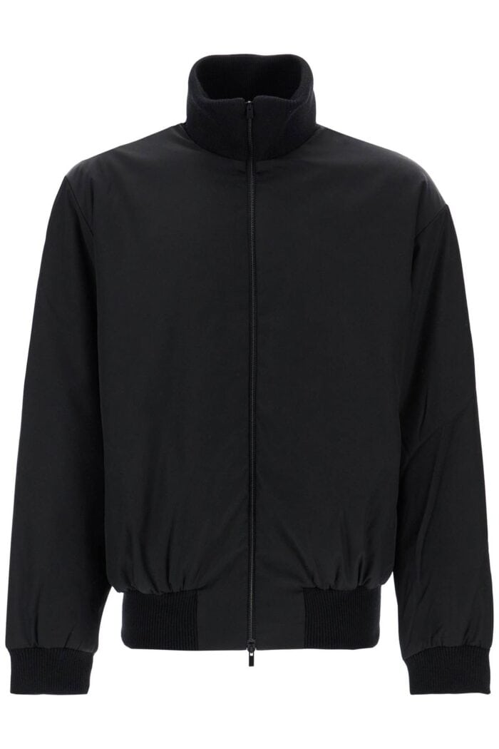 FEAR OF GOD Black Nylon Bomber With High Collar