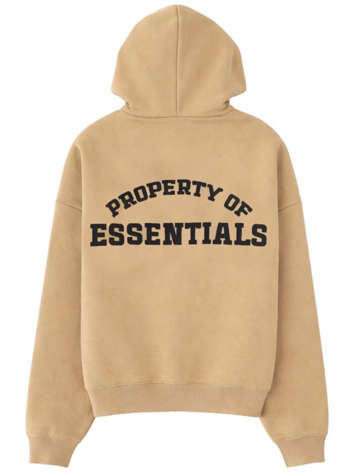 FEAR OF GOD ESSENTIALS FELPA CON ZIP E CAPPUCCIO