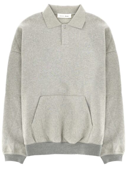 FEAR OF GOD ESSENTIALS FELPA "SIGNATURE 90'S" CON COLLETTO POLO