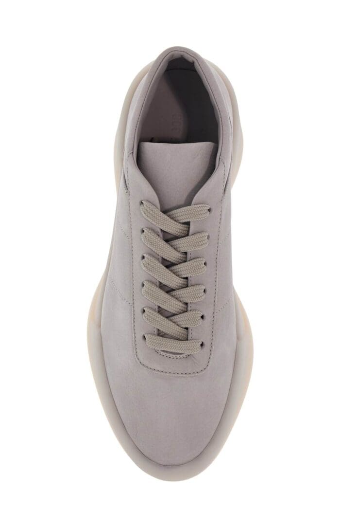 FEAR OF GOD Low Top Sneakers Aerobic Light Gray Leather With Velcro Closure