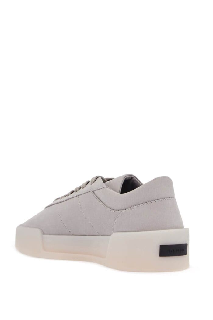 FEAR OF GOD Low Top Sneakers Aerobic Light Gray Leather With Velcro Closure