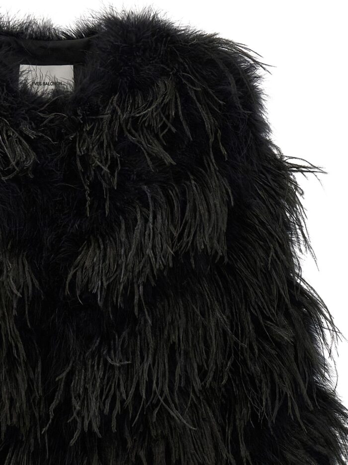 YVES SALOMON Feather Caban