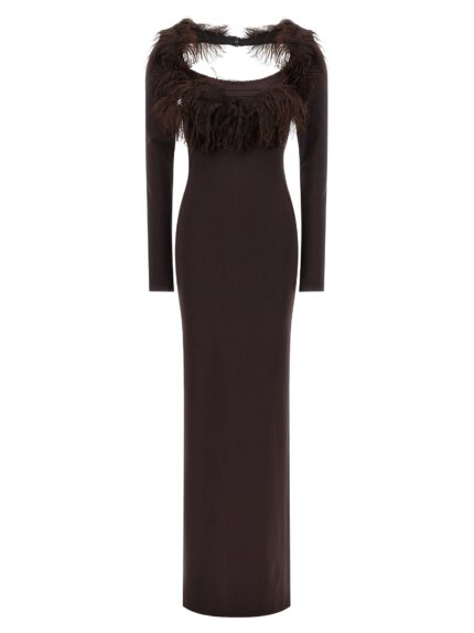 The Attico Feather Dress