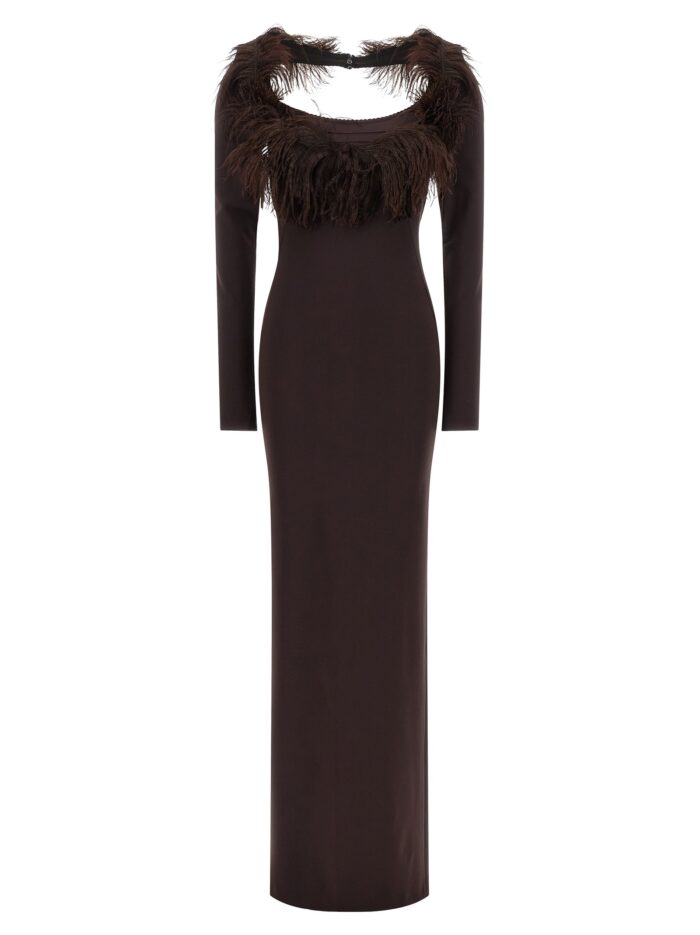the attico feather dress The Attico Feather Dress
