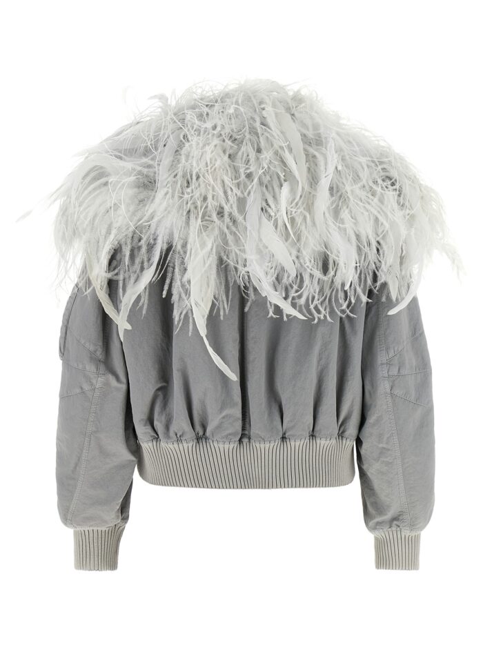 The Attico Feather Insert Bomber Jacket