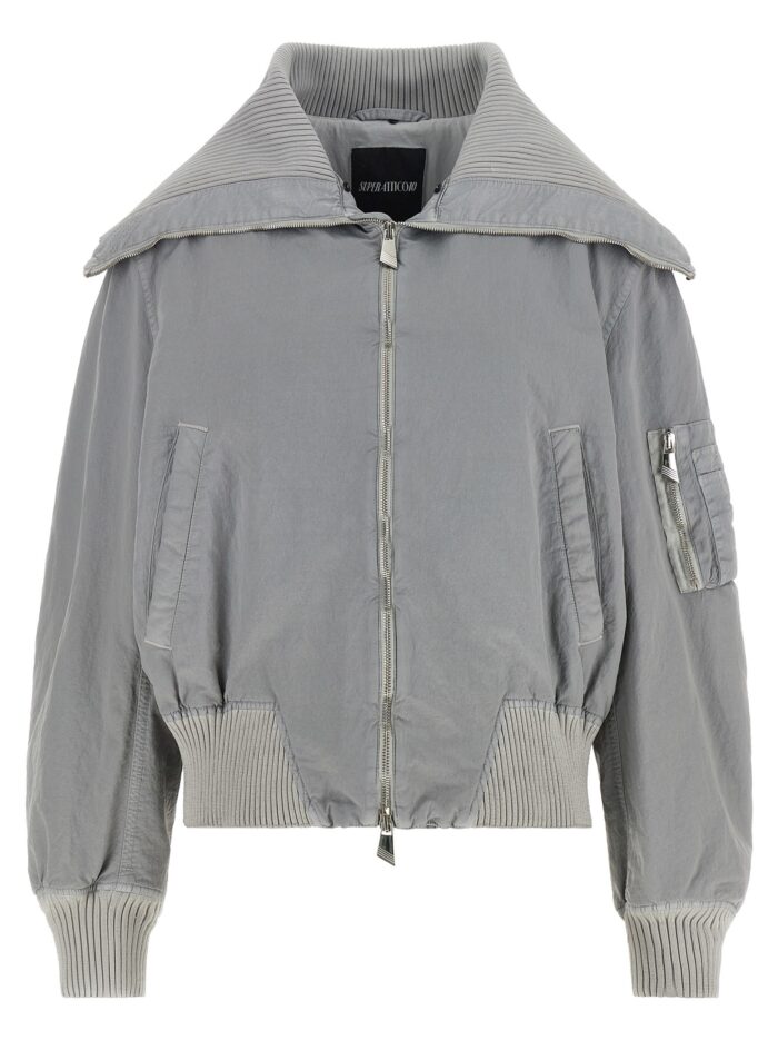 The Attico Feather Insert Bomber Jacket