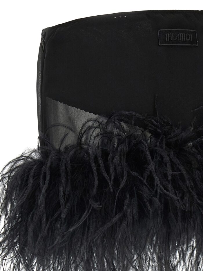 The Attico Feather Skirt