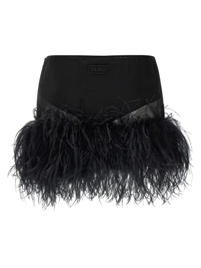 The Attico Feather Skirt