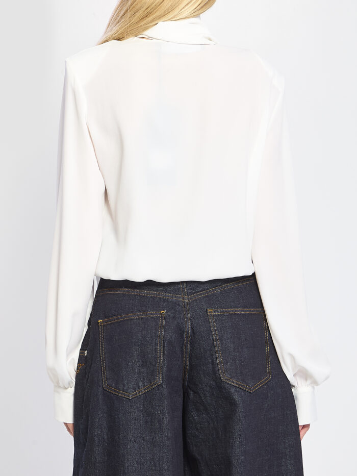 Federica Tosi Blusa incrociata con sciarpina