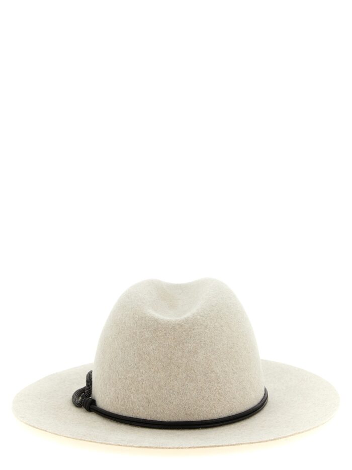 Brunello Cucinelli 'Fedora' Hat With Wide Brim And Cord