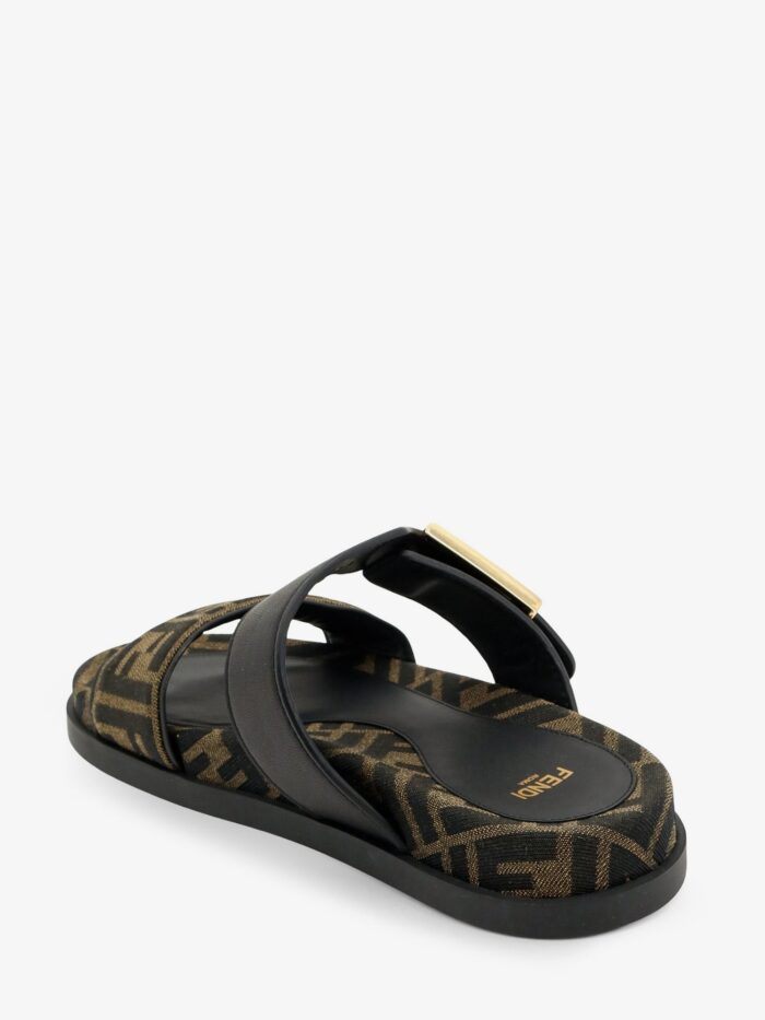 Fendi Feel FF Fabric Sandals
