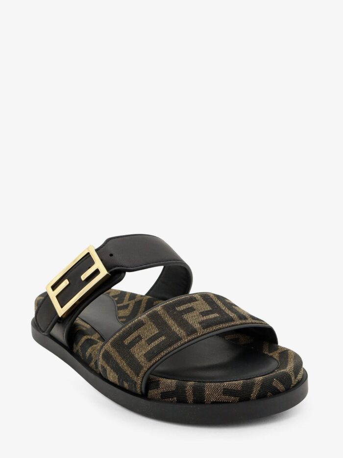 Fendi Feel FF Fabric Sandals