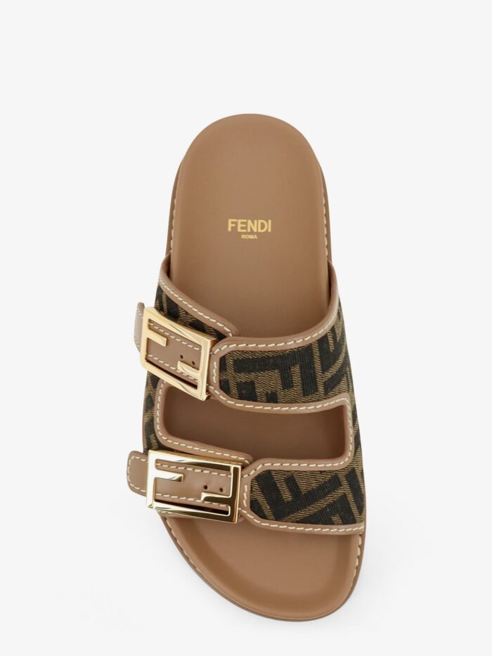 Fendi Feel FF Fabric Sandals