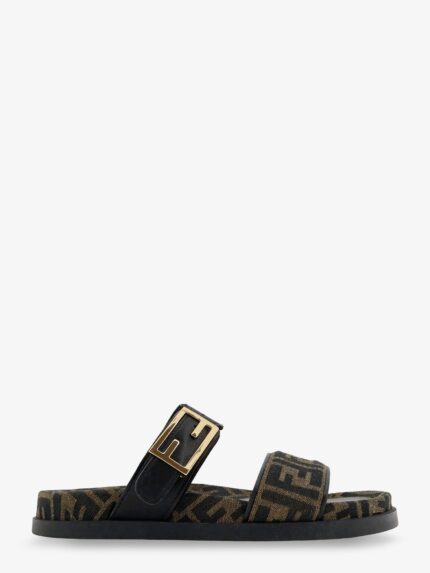 Fendi Feel FF Fabric Sandals